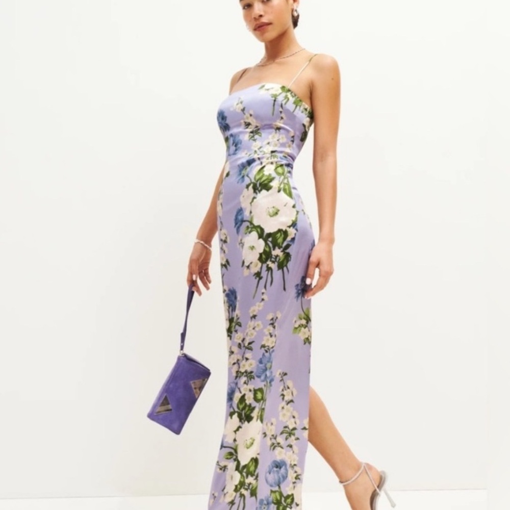 Floral Frankie Lavender Maxi Dress